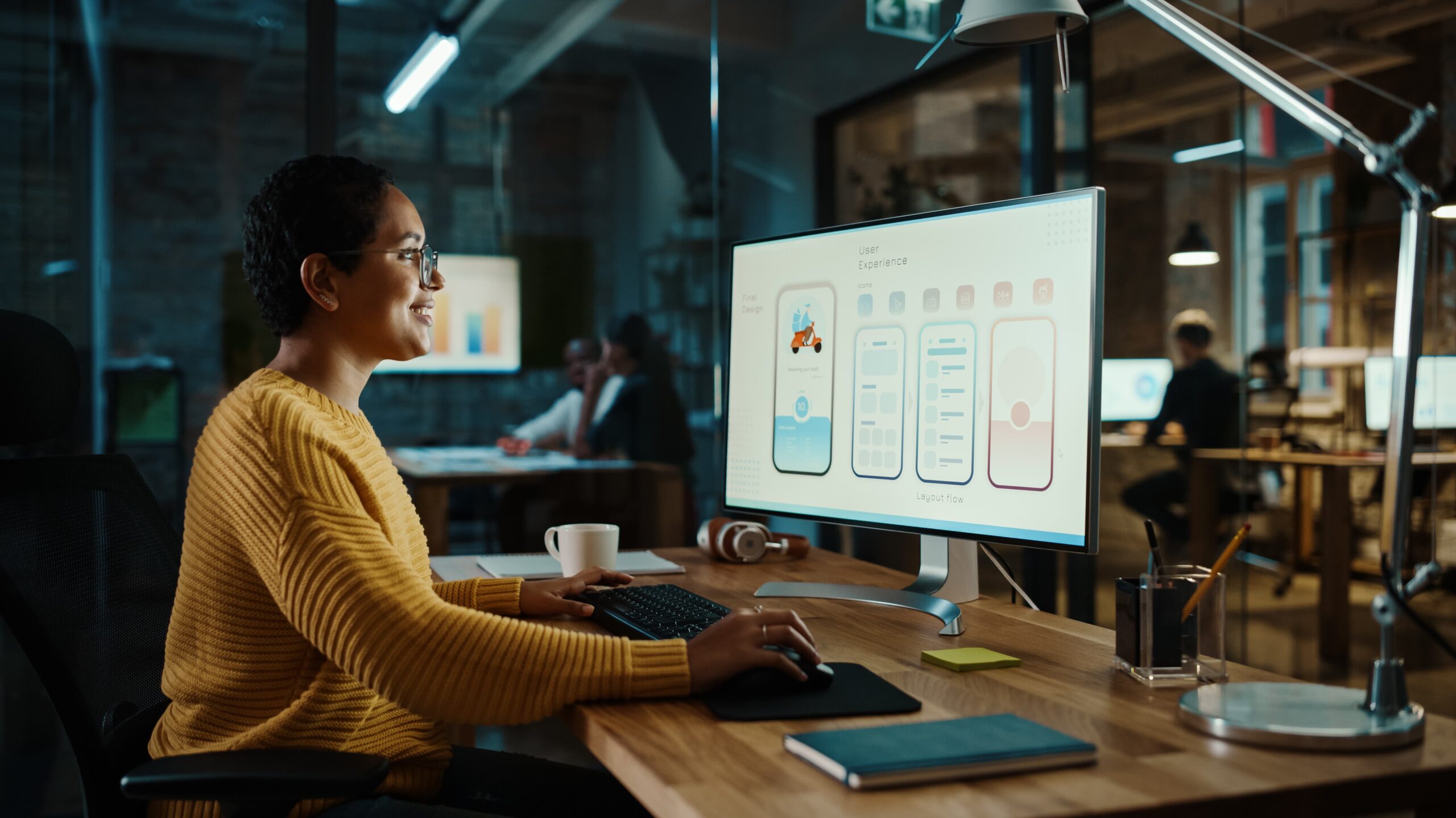 developer working on a modern user interface designs for growth