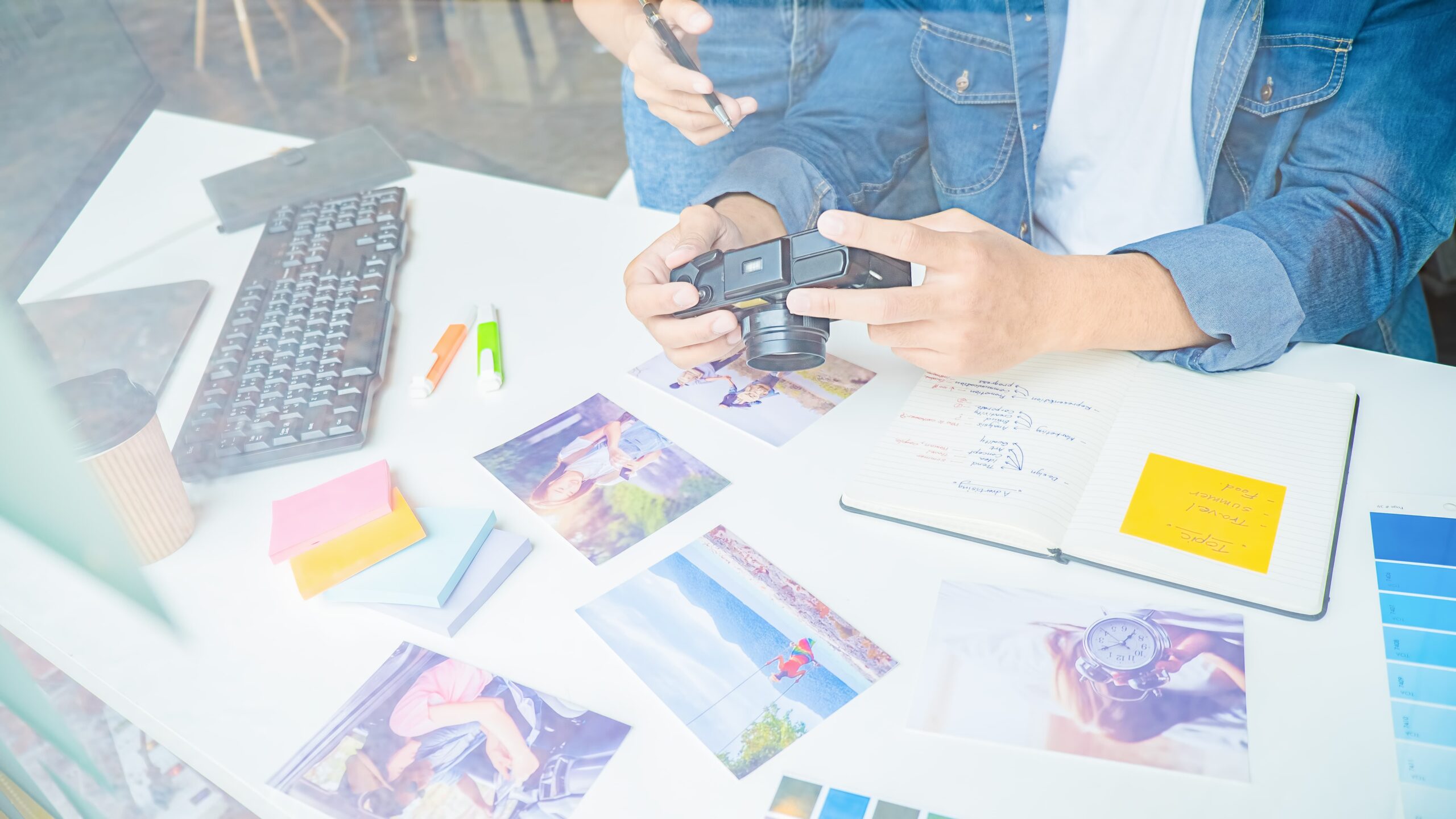 SPEEDXMEDIA creative team planning visual content strategy.