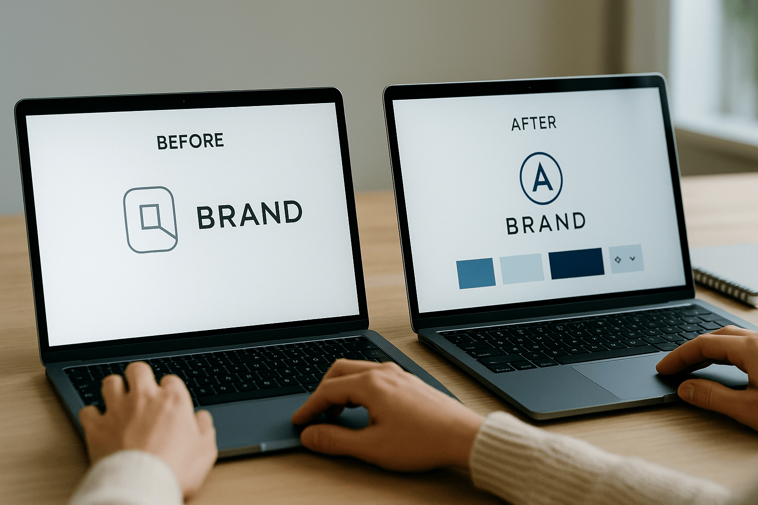 rebranding makes sense before after identity