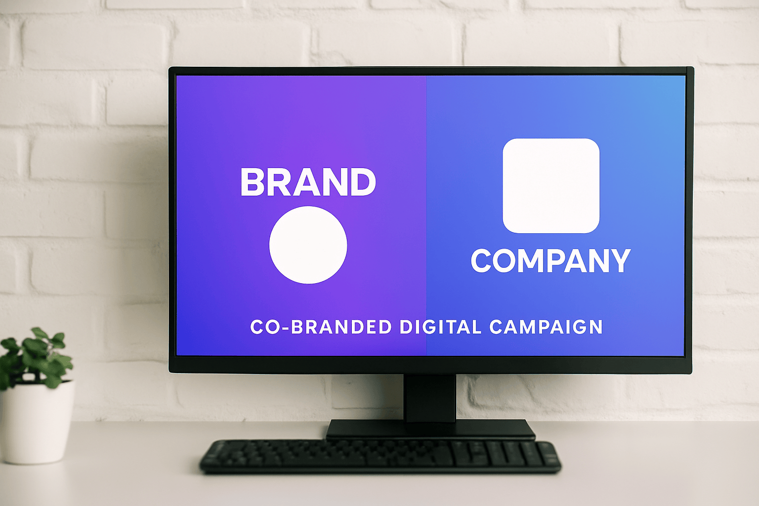 Brand partnerships in 2025 illustrated by co-branded digital campaign visuals