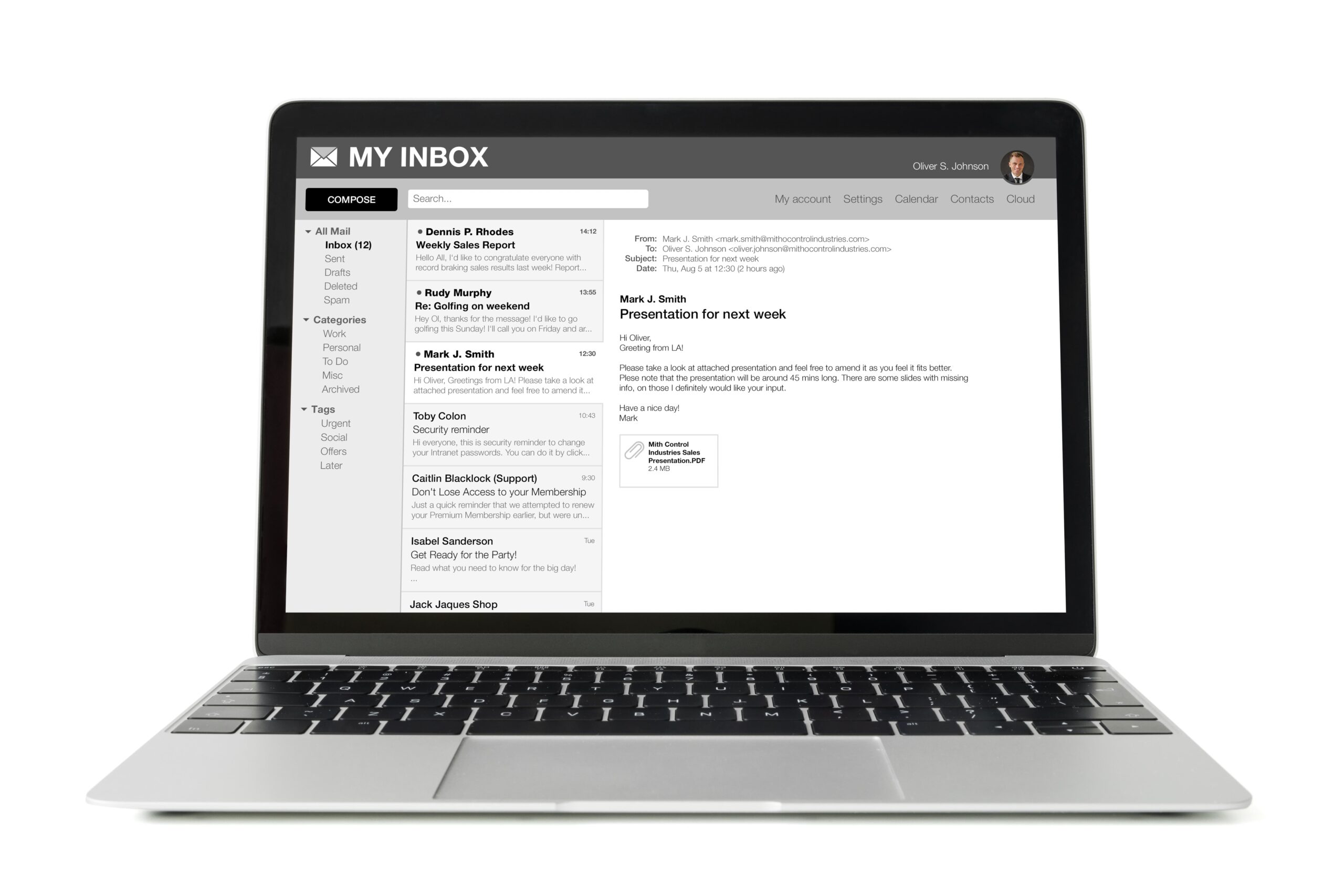 email etiquette 2025 short template