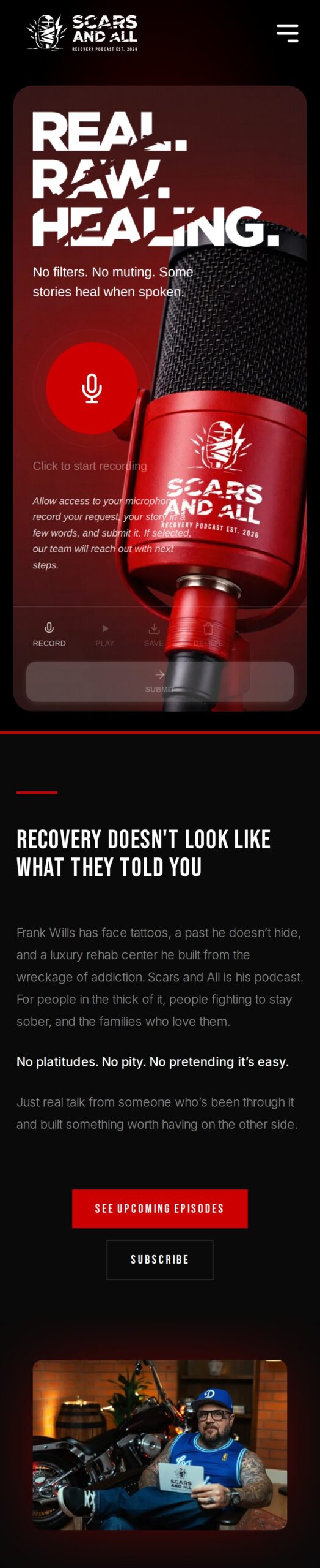 scarsnall.com on mobile: the hero and the recorder